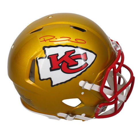 Patrick Mahomes Autographed Chiefs Flash Authentic Speed Helmet Beckett