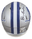Lions Barry Sanders Signed 1983-01 TB Speed Mini Helmet W/ Case BAS Witnessed
