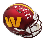 Mark Rypien Signed Washington Commanders Speed Auth 2024 Helmet + Inscription