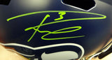 RUSSELL WILSON AUTO SEAHAWKS FULL SIZE SPEED HELMET IN GREEN RW HOLO 94105