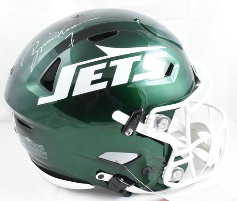 Boomer Esiason Autographed New York Jets F/S Speed Flex Helmet - Beckett W Holo