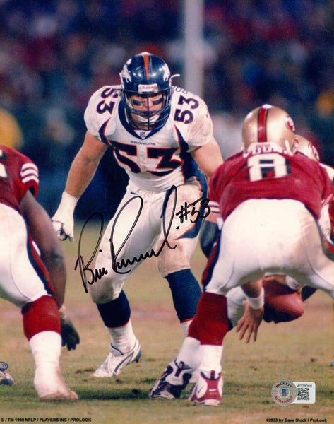 Bill Romanowski Autographed Denver Broncos 8x10 Photo Beckett 51056