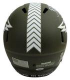 Brian Dawkins Signed Salute to Service Full Size Replica Helmet PSA 191833