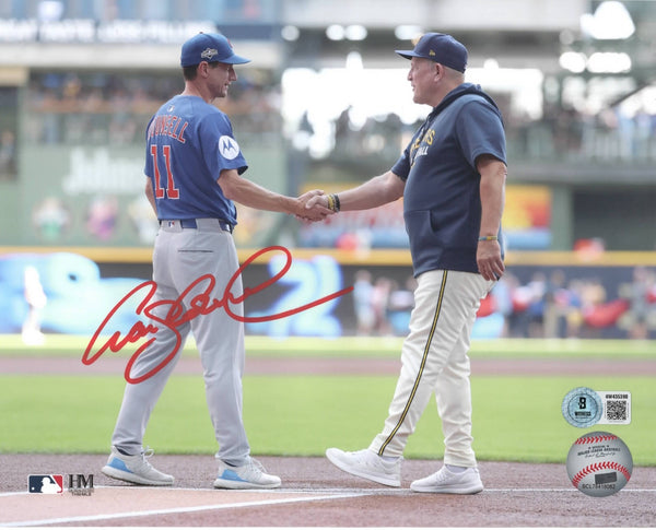 Chicago Cubs Manager CRAIG COUNSELL Signed 8x10 Photo #4 AUTO - BAS