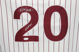 Mike Schmidt Autographed Phillies White Mitchell & Ness Jersey HOF JSA 28913
