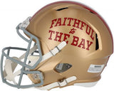 Brandon Aiyuk San Francisco 49ers Signed Faithful to the Bay Replica Helmet