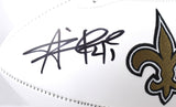 Alvin Kamara Autographed New Orleans Saints Logo Football - Beckett W Hologram