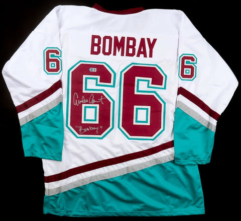 Emilio Estevez "Coach Gordon Bombay" Signed Mighty Ducks Jersey (Beckett)