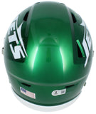 Darrelle Revis Autographed (Green) New York Jets Speedflex Midi Helmet Beckett