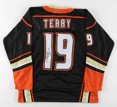 Troy Terry Signed Ducks Jersey (JSA COA) Anaheim #1 Scorer 2021-22 / 67 points