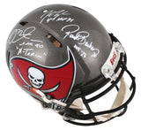 Bucs SB 37 Sapp, Brooks, Alstott, Lynch +1 Signed F/S Speed Proline Helmet BAS W
