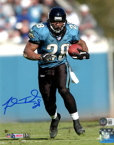 Fred Taylor Autographed/Signed Jacksonville Jaguars 8x10 Photo Beckett 41202