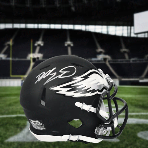 Dallas Goedert Philadelphia Eagles Autographed Alternate Black Speed Helmet