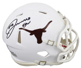 Texas Joseph Ossai Authentic Signed Speed Mini Helmet W/ Case BAS Witnessed