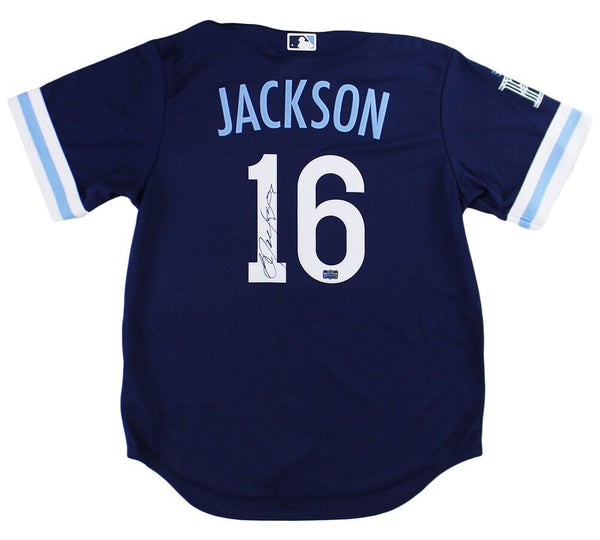 Bo Jackson Signed Kansas City Royals Nike City Connect Navy MLB Jersey