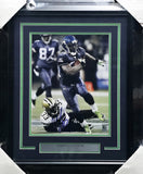 Marshawn Lynch Autographed Framed 11x14 Photo Seattle Seahawks ML Holo #14681