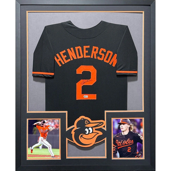 Gunnar Henderson Autographed Signed Framed Baltimore Orioles Jersey JSA