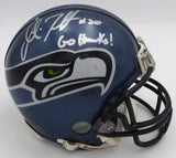 Mack Strong Autographed Seattle Seahawks Mini Helmet "Go Hawks" MCS Holo #68040