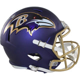 Ray Lewis Autographed Baltimore Ravens F/S 2026 ALT #1 Helmet Beckett WIT 57527