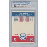 Ralph Sampson Autographed 1987 Fleer #97 Slabbed Trading Card Beckett 50642