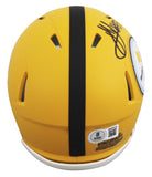 Steelers Jack Sawyer Signed 2025 On-Field Alt Speed Mini Helmet W/ Case BAS Wit