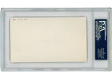 Tom Harmon Autographed/Signed Michigan Wolverines Index Card Slabbed PSA 54928