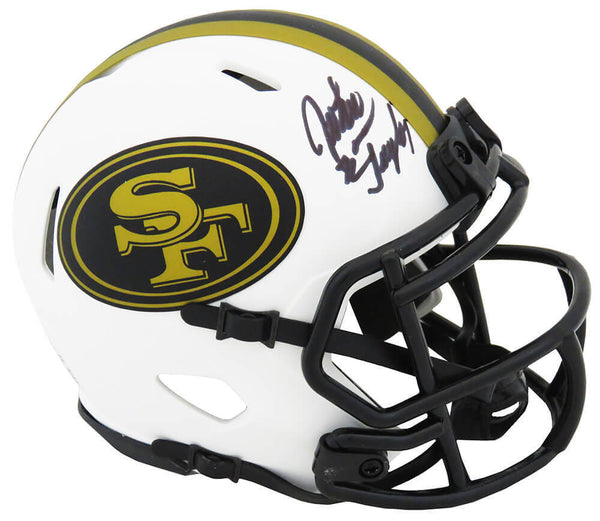 John Taylor Signed San Francisco 49ers Lunar Riddell Speed Mini Helmet -(SS COA)