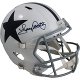 Tony Dorsett Autographed Dallas Cowboys 60-63 F/S Helmet Beckett Witness 49195