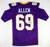 Jared Allen Signed Minnesota Vikings Home Jersey (Beckett) 5xPro Bowl Defnse End