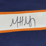 FRAMED Autographed/Signed MATT NAGY 33x42 Coach Chicago Blue Jersey Beckett COA