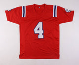 Bailey Zappe Signed New England Patriot Jersey (JSA COA) 2022 4th Round Pick Q.B