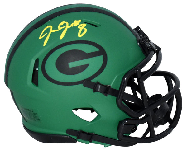 JOSH JACOBS AUTOGRAPHED GREEN BAY PACKERS RAVE SPEED MINI HELMET JSA