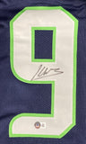 Kenneth Walker III Seattle Signed Navy Blue Football Jersey BAS