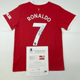 Autographed/Signed Cristiano Ronaldo Manchester United Jersey Beckett COA/LOA
