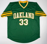 Jose Canseco Signed Oakland Athletics Home Jersey (JSA COA) Bash Brothers / A's