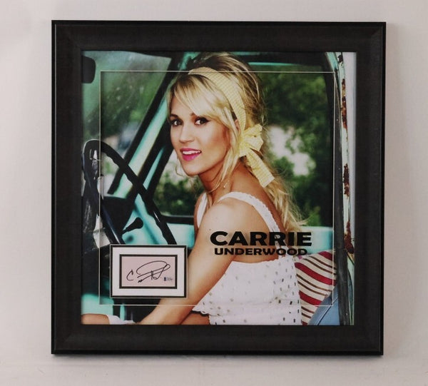 Carrie Underwood Cut Autographed Framed (28x28" 23.5" x23.5" Photo w/Beckett COA