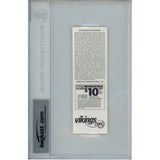 Adrian Peterson Autographed Ticket Stub 09/30/07 Slabbed Beckett 50619