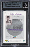 Andrei Kirilenko Signed 2001 Upper Deck Sweet Shot #108 Rookie Card BAS Slabbed