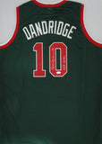 Bucks BOBBY DANDRIDGE Signed Custom Replica Green Jersey AUTO w/ HOF 2021 - JSA