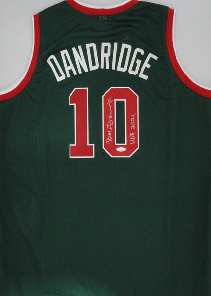 Bucks BOBBY DANDRIDGE Signed Custom Replica Green Jersey AUTO w/ HOF 2021 - JSA