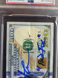 Charlie Sheen Autographed $100 Bill Wall Street PSA/DNA 233630