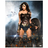 Gal Gadot Autographed Batman vs Superman Wonder Woman Cityscape 16x20 Photo
