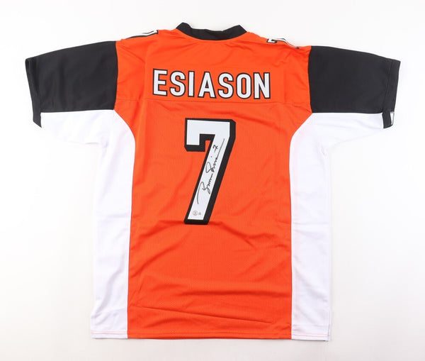Boomer Esiason Signed Cincinnati Bengals Orange Jersey (Beckett) 4xPro Bowl QB