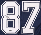 Jake Ferguson Signed Dallas Cowboys Jersey (Beckett) 2022 4th Rnd Pck/ Wisconsin