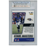 Ray Lewis Autographed 2021 Mosiac Stare Masters #SM23 Trading Card Beckett 52917