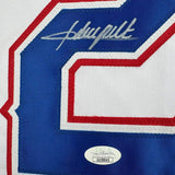 Framed Autographed/Signed Adrian Beltre 35x39 Texas White Jersey JSA COA