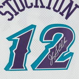 FRMD John Stockton Utah Jazz Signed Mitchell and Ness 1996-97 Swingman Jersey