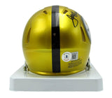 Joe Greene HOF Autographed Mini Flash Football Helmet Steelers Beckett