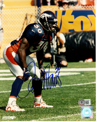 Terrell Davis Autographed/Signed Denver Broncos 8x10 Photo Beckett 55821