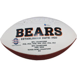Roquan Smith Autographed/Signed Chicago Bears Logo Football Beckett 53941